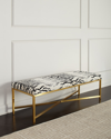 Massoud Emmanuelle Frame Bench In Black/white
