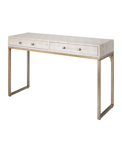 Jamie Young Kain Faux Shagreen Console Table In Neutral
