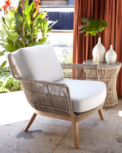Palecek Loretta Outdoor Lounge Chair In Beige