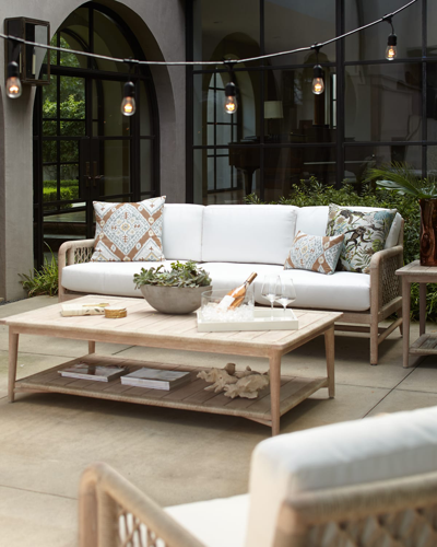 Palecek Montecito Outdoor Sofa In Neutral
