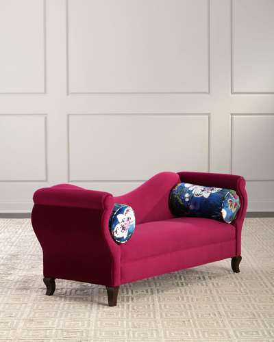 Haute House Lorelei Chaise In Fucshia