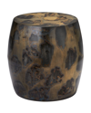 Jamie Young Atkins Acid Washed Side Table In Black/bronze
