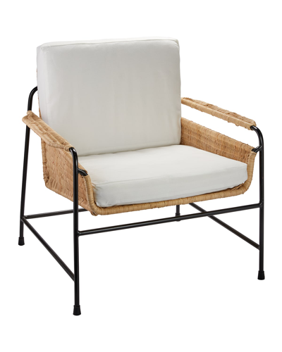 Jamie Young Palermo Lounge Chair In Natural/off White