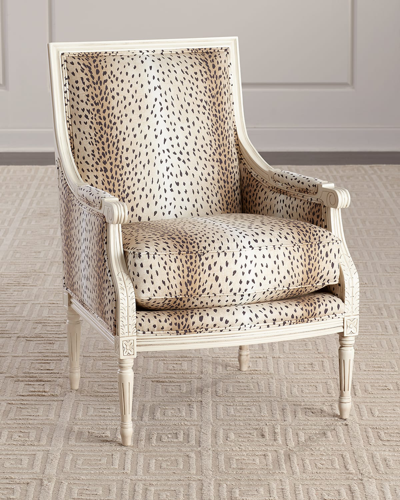 Massoud Glenwick Accent Chair In Brown