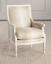 Massoud Glenwick Accent Chair In White