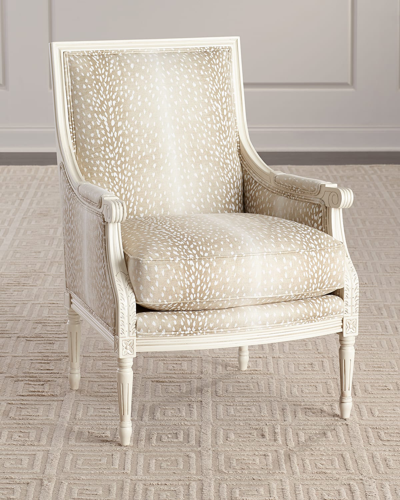 Massoud Glenwick Accent Chair In Fawn
