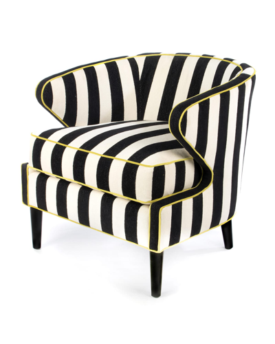 Mackenzie-childs Marquee Accent Chair In Black