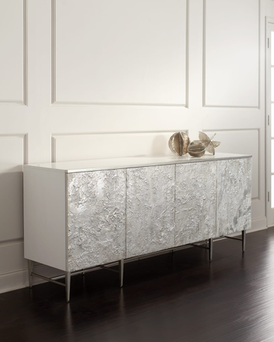 John-richard Collection Gironde Sideboard In Pewter Silver