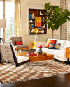 Jonathan Adler Bond Block Cocktail Table In Burled Mappa