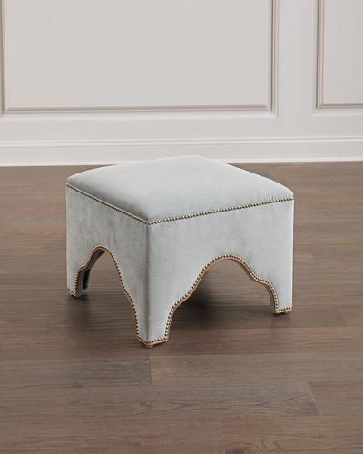 Massoud Dauphine Ottoman In Blue