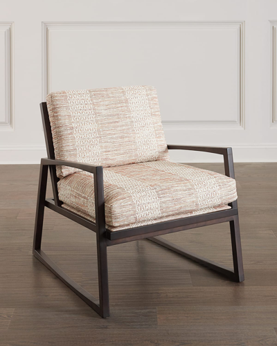 Massoud Leonidas Wood Frame Chair In Neutral