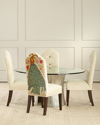 Haute House Machiato Peacock Dining Chair In Cream