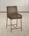 Arteriors Cameron Rattan Counter Stool In Brown