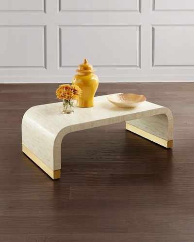 Interlude Home Beacon Coffee Table In Neutral