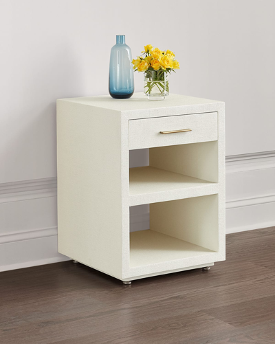 Interlude Home Livia Small Bedside Chest In Neutral