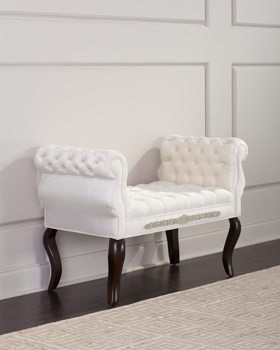 Haute House Latrice Bench In Ivory