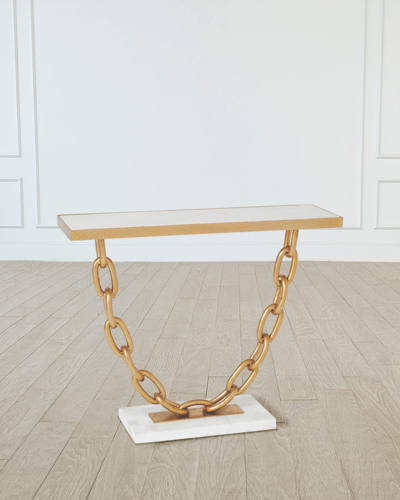 William D Scott Link Console In Gold