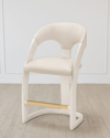 William D Scott Delia Antique White Counter Stool In Antique White