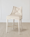 William D Scott Logan Antique White/milk Counter Stool In Antique White
