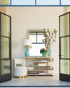 William D Scott Traverse White Console In White