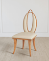 William D Scott Adelaide Chair In Beige Leather