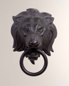 William D Scott Lion Head Door Knocker In Black
