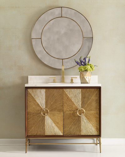 Ambella Phoenix Vanity Chest In Brass