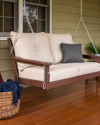 Polywood Vineyard Deep Seating Swing In Mahogany / Sesame