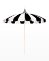 California Umbrella Pagoda Series Patio Umbrella In Black Stripe