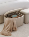 Caracole For The Love Of Storage Ottoman In White