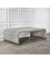 Interlude Home Sutherland Cocktail Table In Grey