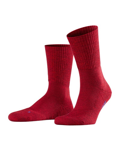 Falke Men's Walkie Light Sport Spirit Wool-blend Socks In Scarlet