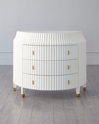 Ashley Childers For Global Views Fountain Demuline Chest In White