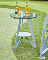 Cricket Forge Acute Angles Outdoor Table In Light Gray