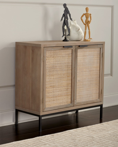 Jamie Young Reed Accent Cabinet In Brown