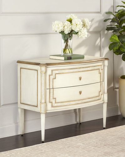 John-richard Collection Corsini Nightstand With Push-open Drawers In Neutral