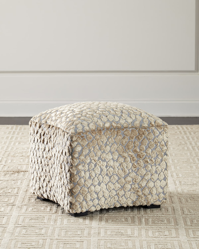 John-richard Collection Curved Ottoman In Beige
