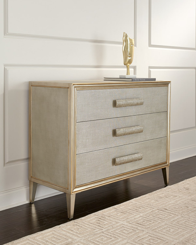 John-richard Collection Cefalu 3-drawer Chest In Gray