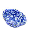 Golden Rabbit 4 Quart Enamelware Serving Bowl In Cobalt Swirl