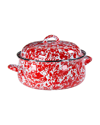 Golden Rabbit Swirl Dutch Oven, 4 Qt. In Red