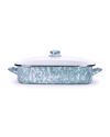 Golden Rabbit Swirl Roasting Pan, 10.5 Qt. In Sea Glass
