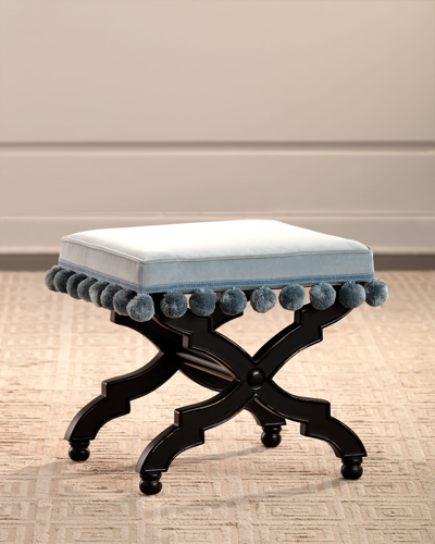 Massoud Oscilla Ottoman In Teal