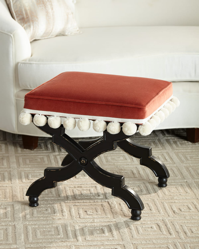 Massoud Oscilla Ottoman In Coral