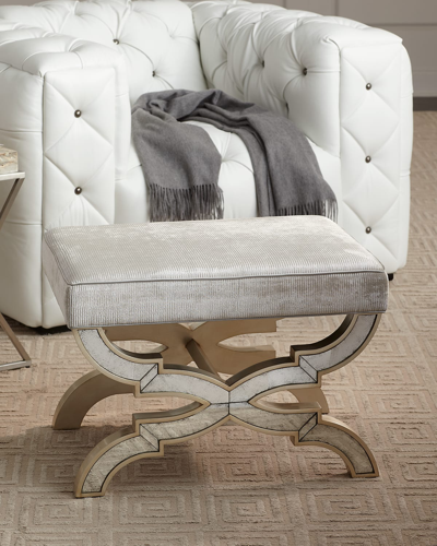 John-richard Collection Trivi Stool In Champagne