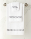 Graccioza Milano 800 Thread-count Wash Cloth In White/gray