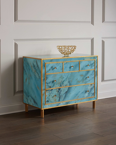 Hooker Furniture Sorrell 5-drawer Chest In Blue