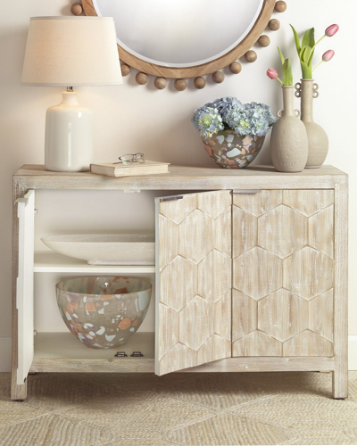 Jamie Young Juniper Three-door Cabinet In Neutral