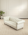 Massoud Kennesaw Chesterfield Sofa In White