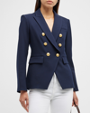 Veronica Beard Miller Dickey Jacket In Navy With Gold Bu