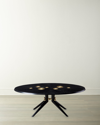 Jonathan Adler Trocadero Dining Table, Ebonized Oak In Black